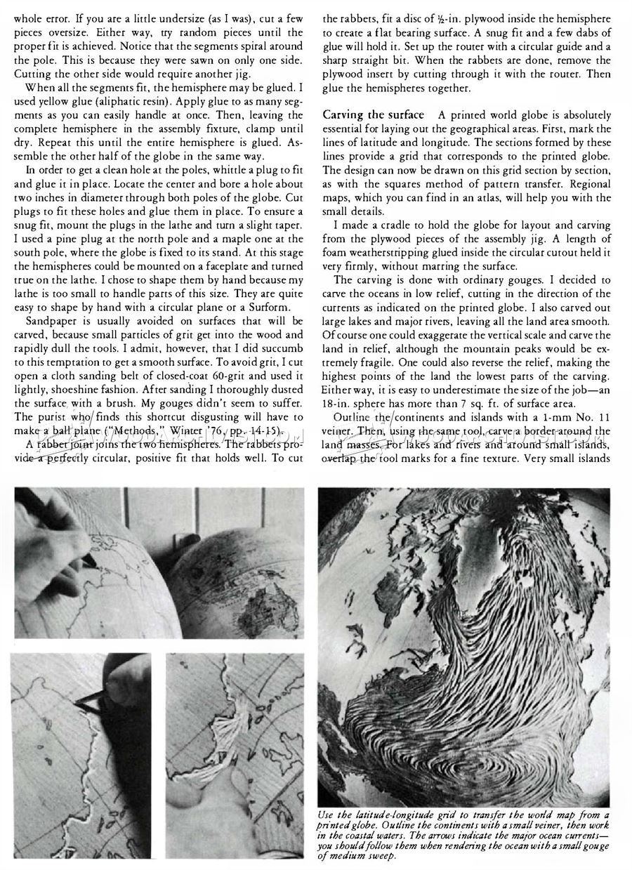 Wooden World Globe Plans