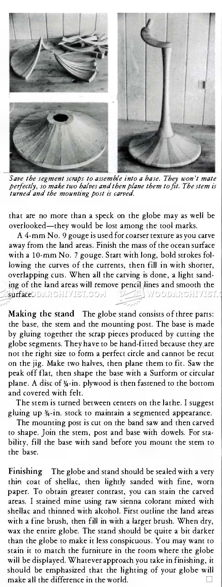 Wooden World Globe Plans
