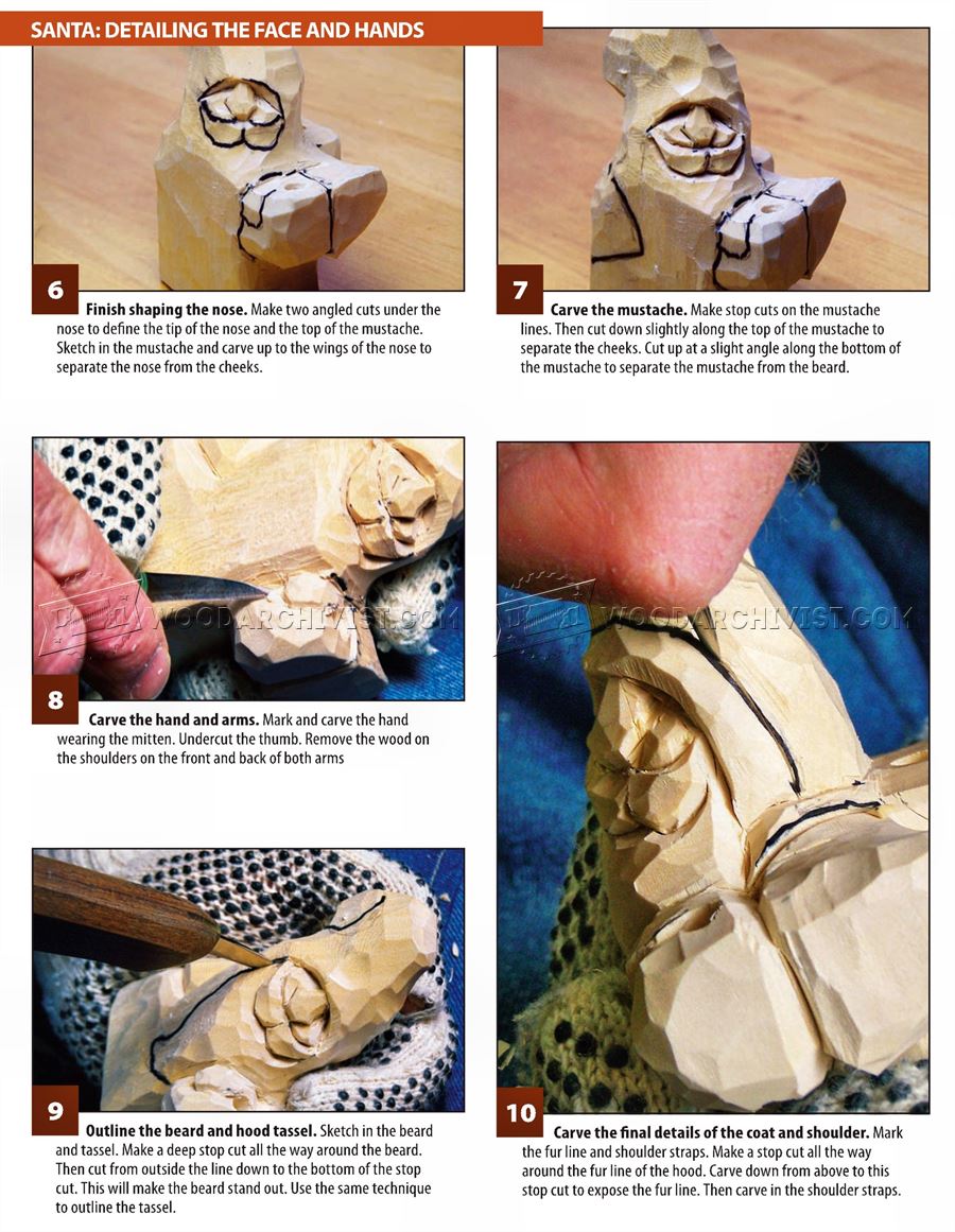 Santa Carving - Wood Carving Patterns