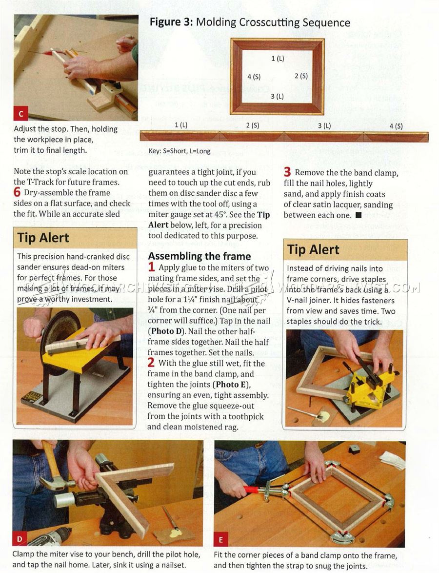 Make Molded Mitered Picture Frame