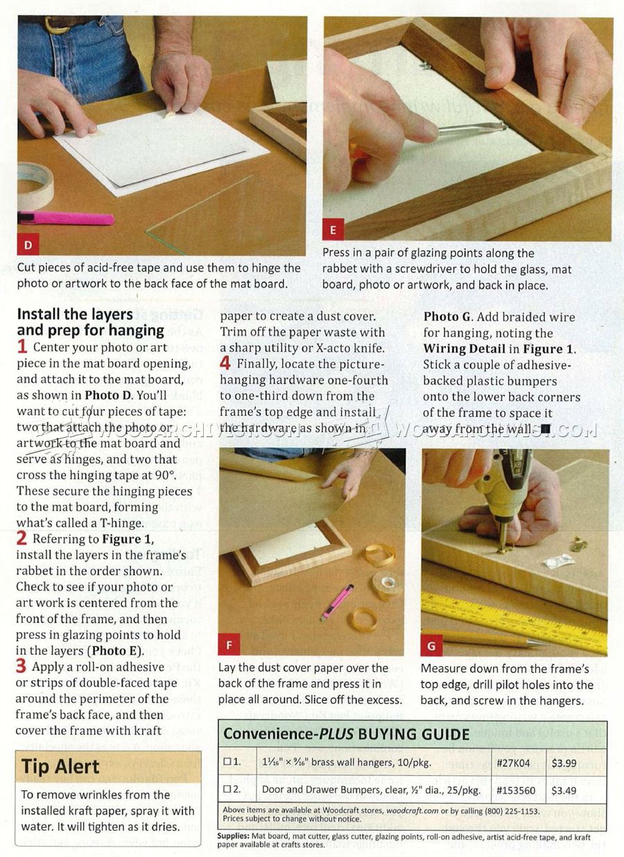 Make Molded Mitered Picture Frame