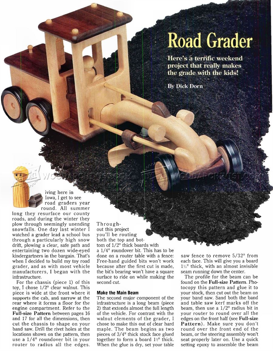 Wooden Road Grader Plans