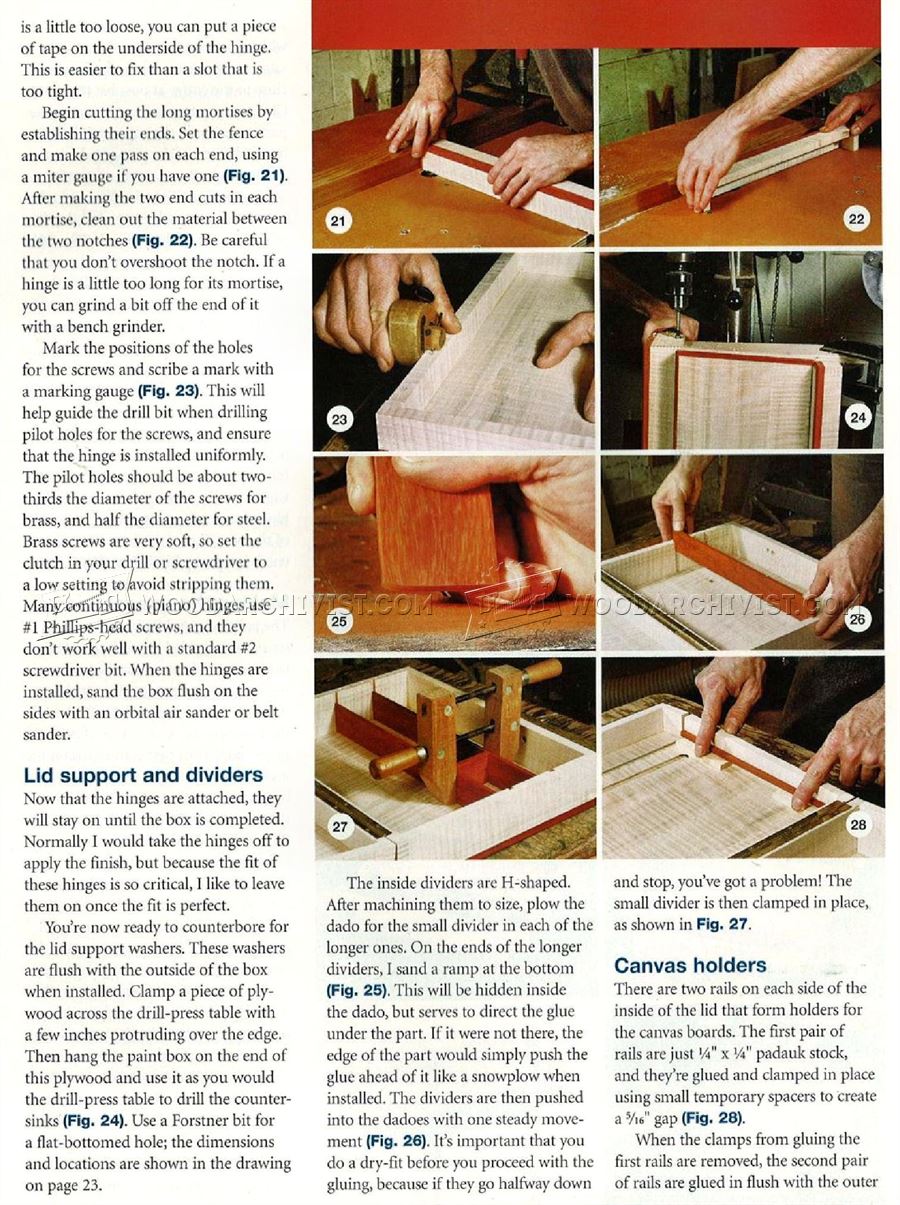 Painting Box Plans