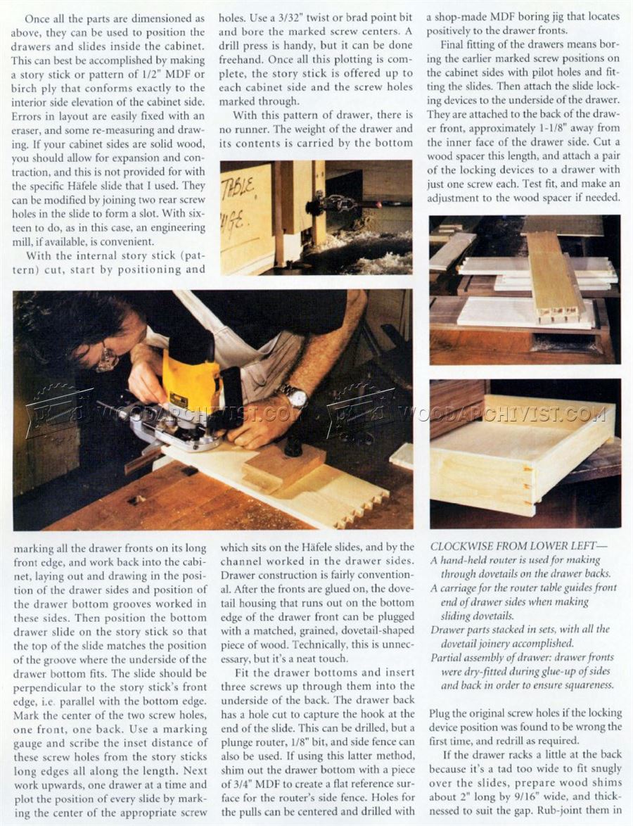 A Graceful Chest of Drawers Plans