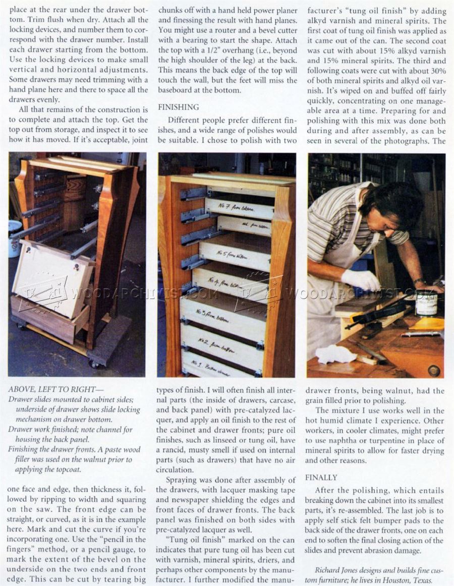 A Graceful Chest of Drawers Plans
