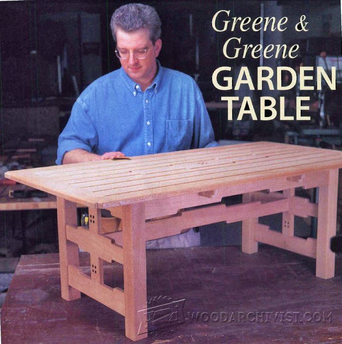 Garden Table Plans • WoodArchivist