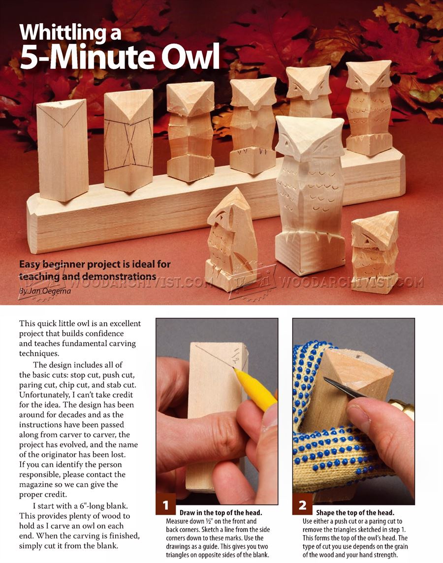 Carving Owl Wood Carving Techniques • WoodArchivist