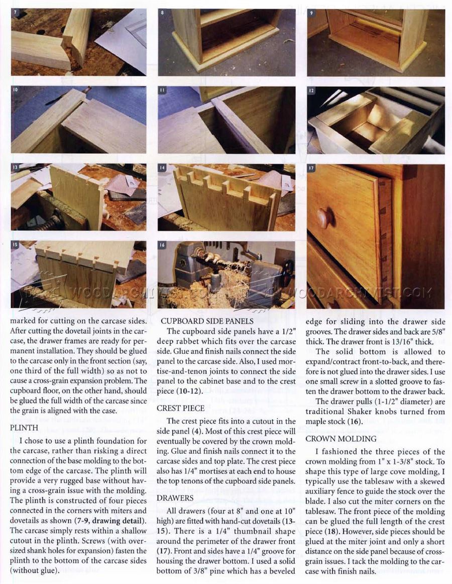 Pine Cupboard Chest  Plans