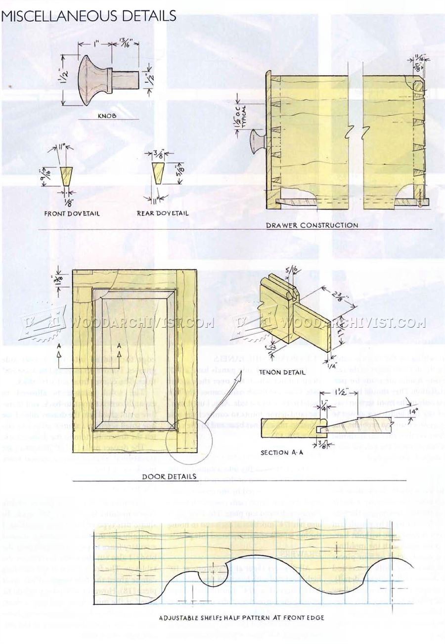 Pine Cupboard Chest  Plans