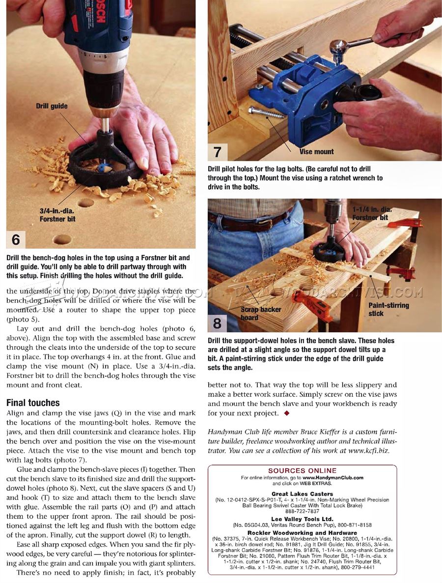 Mobile Workbench Plans