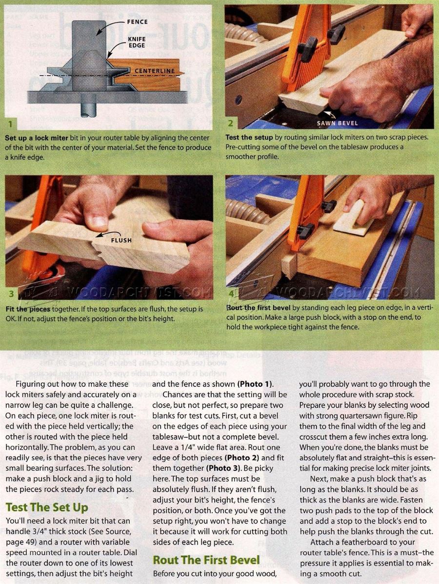 Four-Sided Quartersawn Table Legs