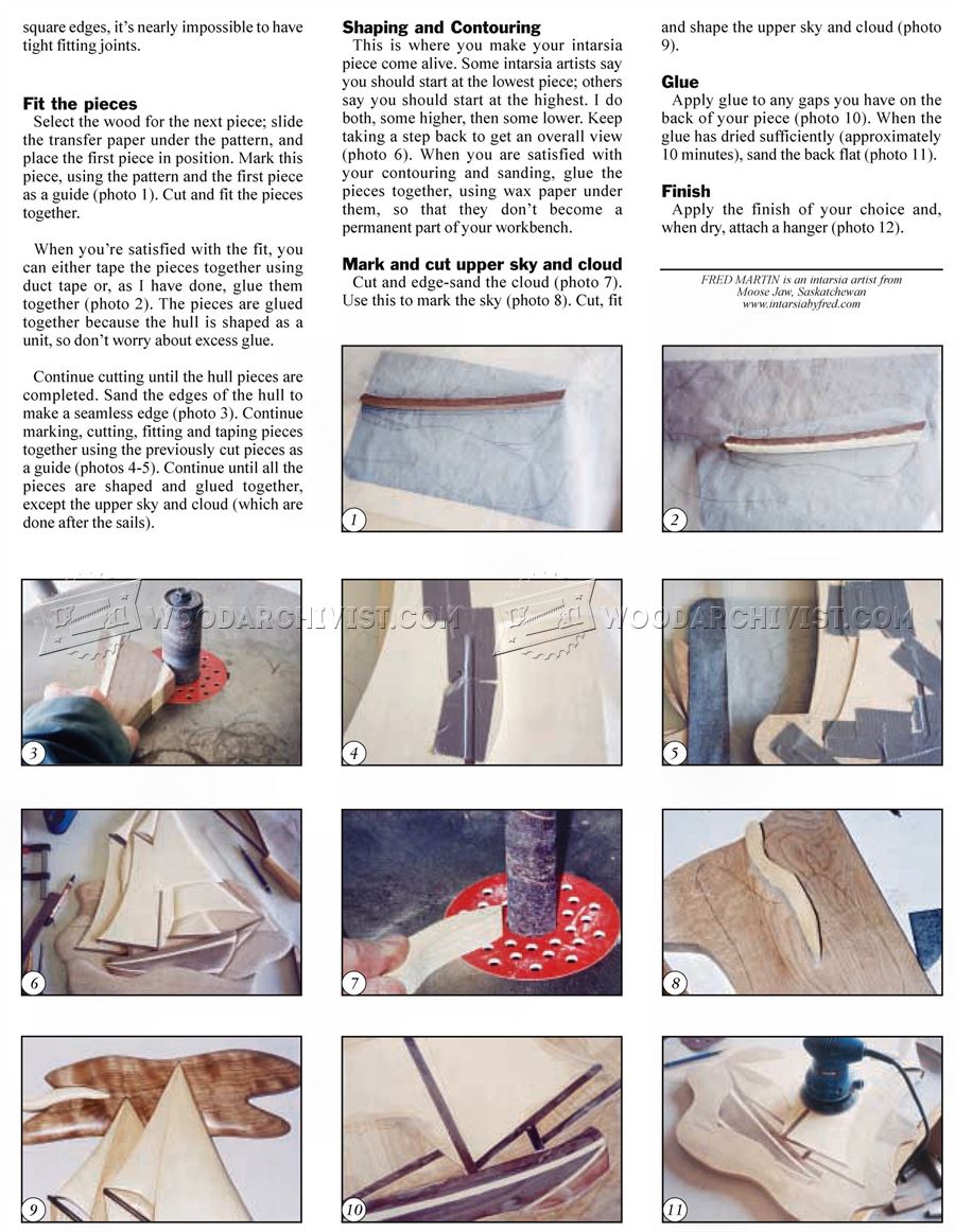 Schooner Bluenose - Intarsia Patterns