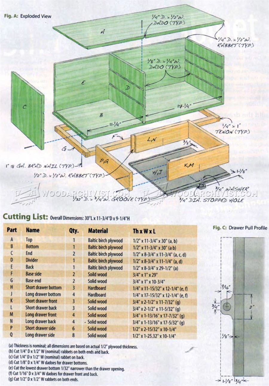 Small Tools Cabinet Plans
