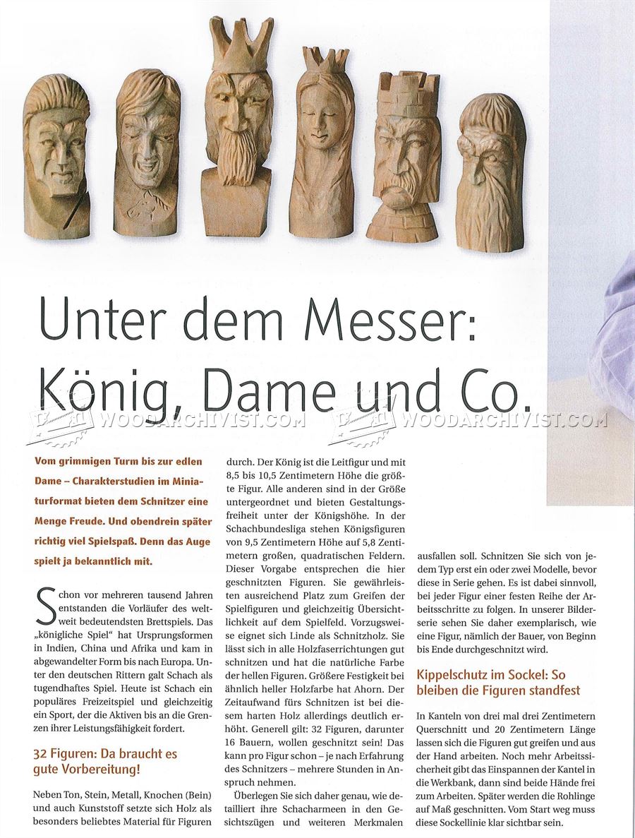 Carving Chess Pieces - Wood Carving Techniques