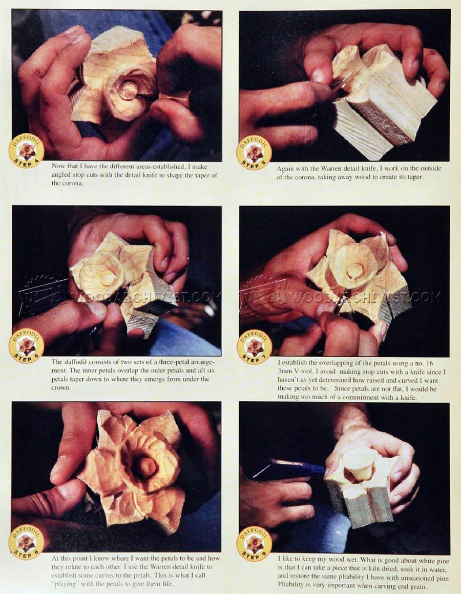 Carving and Painting a Daffodil