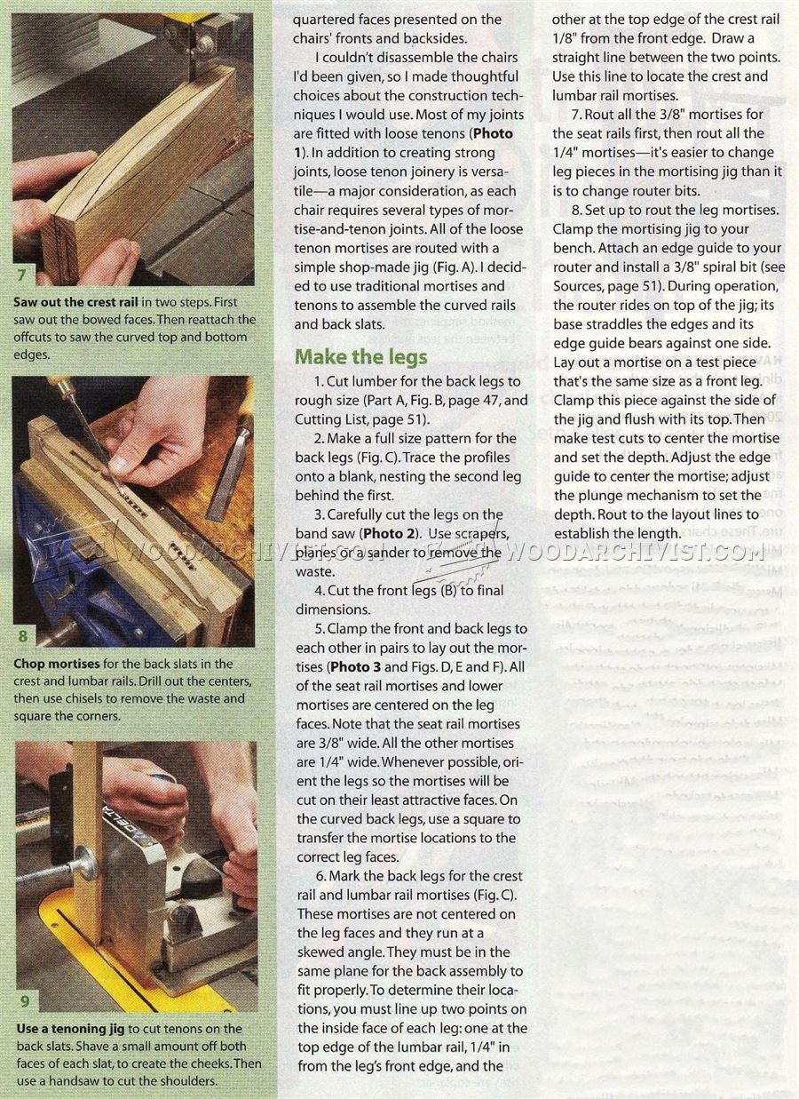 Stickley Chair Plans