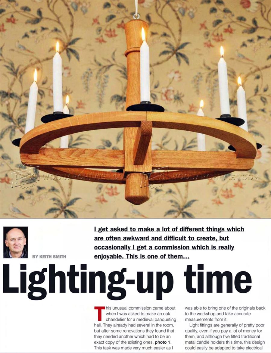 Wooden Chandelier Plans