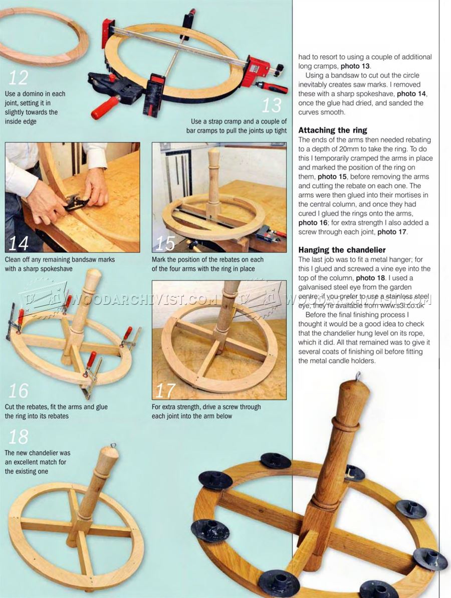 Wooden Chandelier Plans