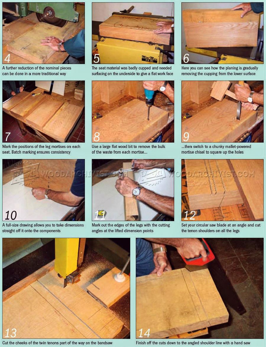 Carved Garden Seat Plans
