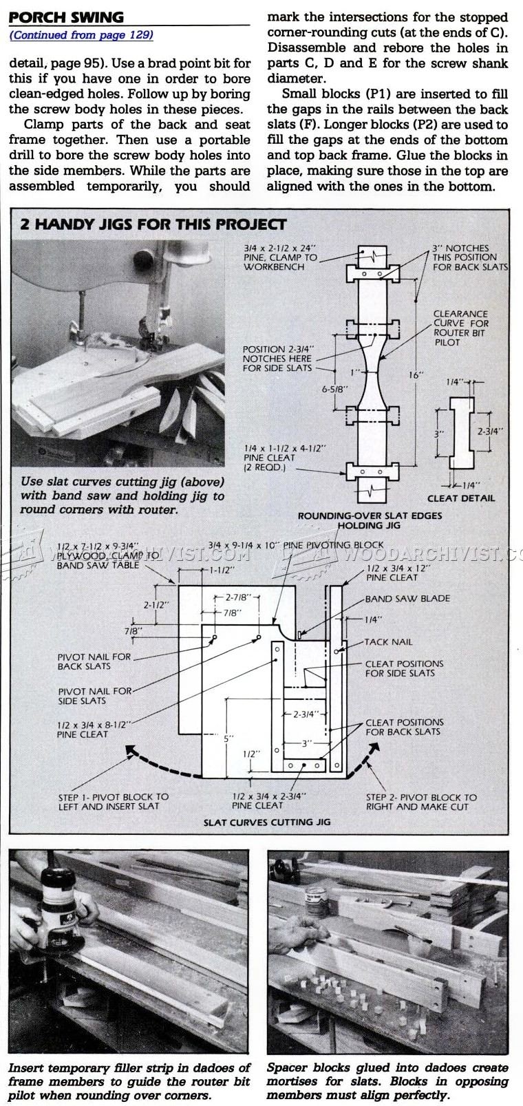 Porch Swing Plans