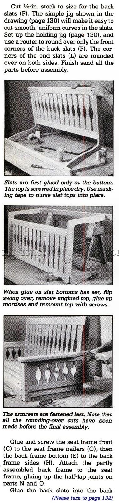 Porch Swing Plans