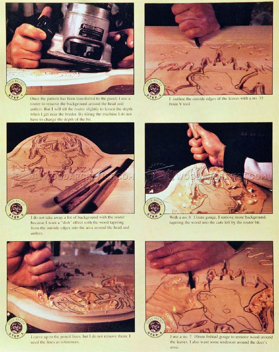 Relief Carving Coat Rack