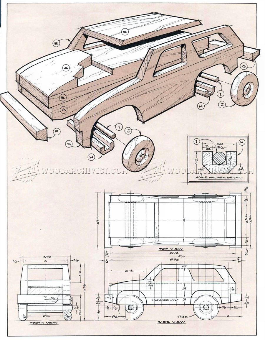 Wooden 4х4 Off Roader Plan