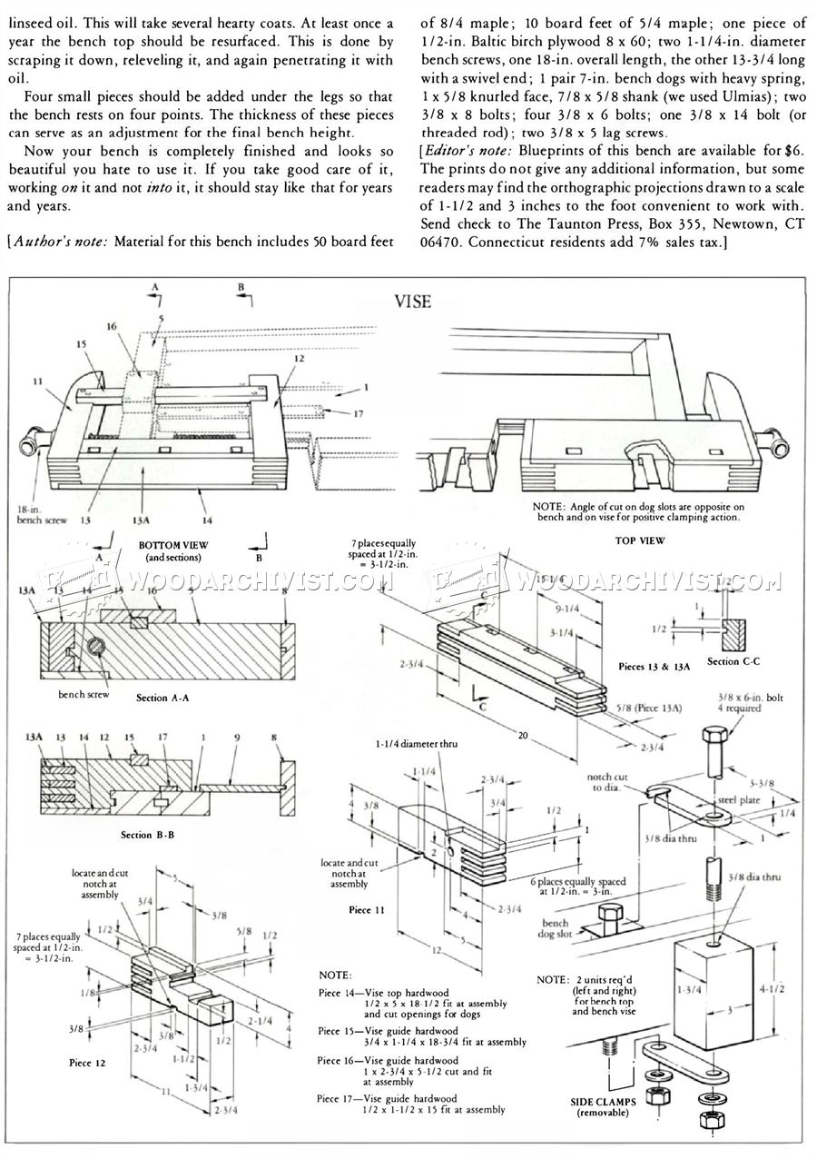 Workbench Plans