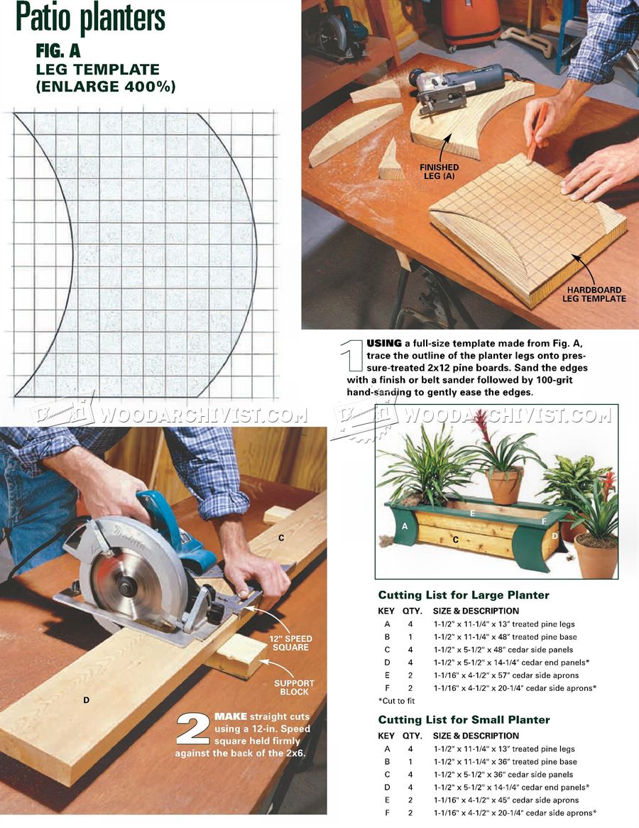 Patio Planter Plans