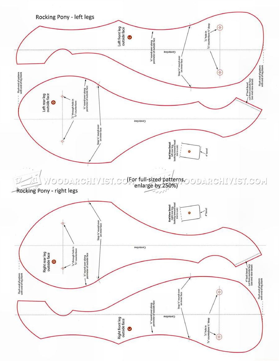 Template Free Printable Rocking Horse Plans