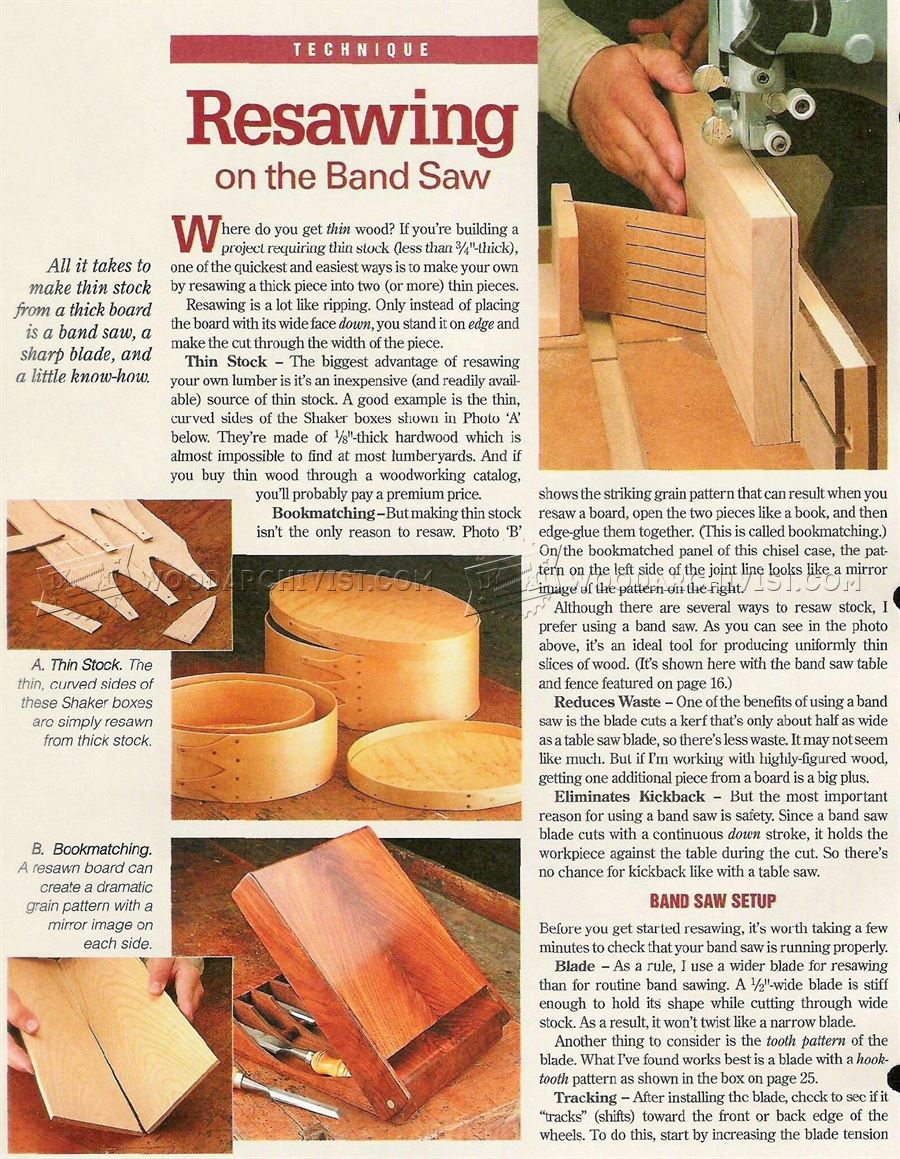 Resawing on the Band Saw