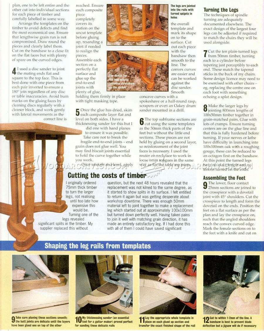 Dining Table Plans