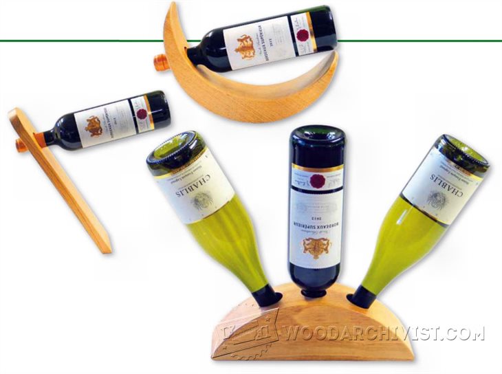 1205 Wine Bottle Holder Plans • WoodArchivist