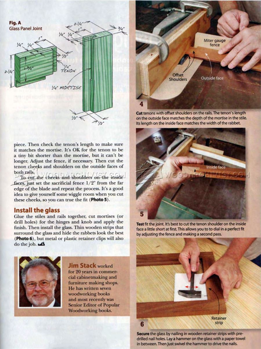 Tablesawn Glass-Panel Doors