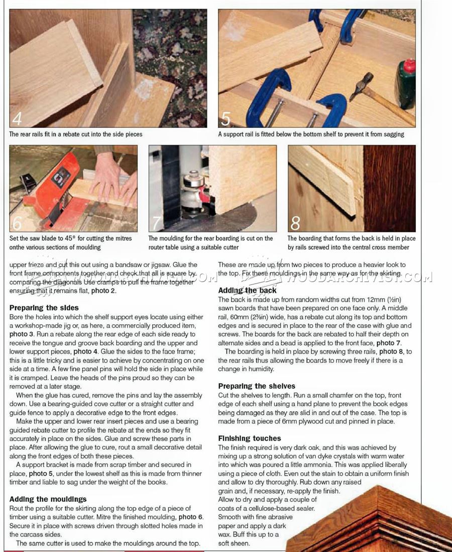 Tall Bookcase Plans