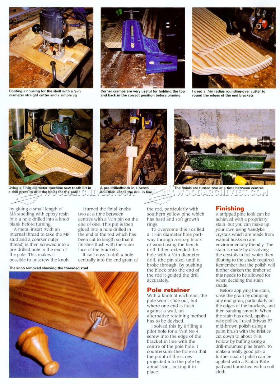Curtain Pole Shelf Plans