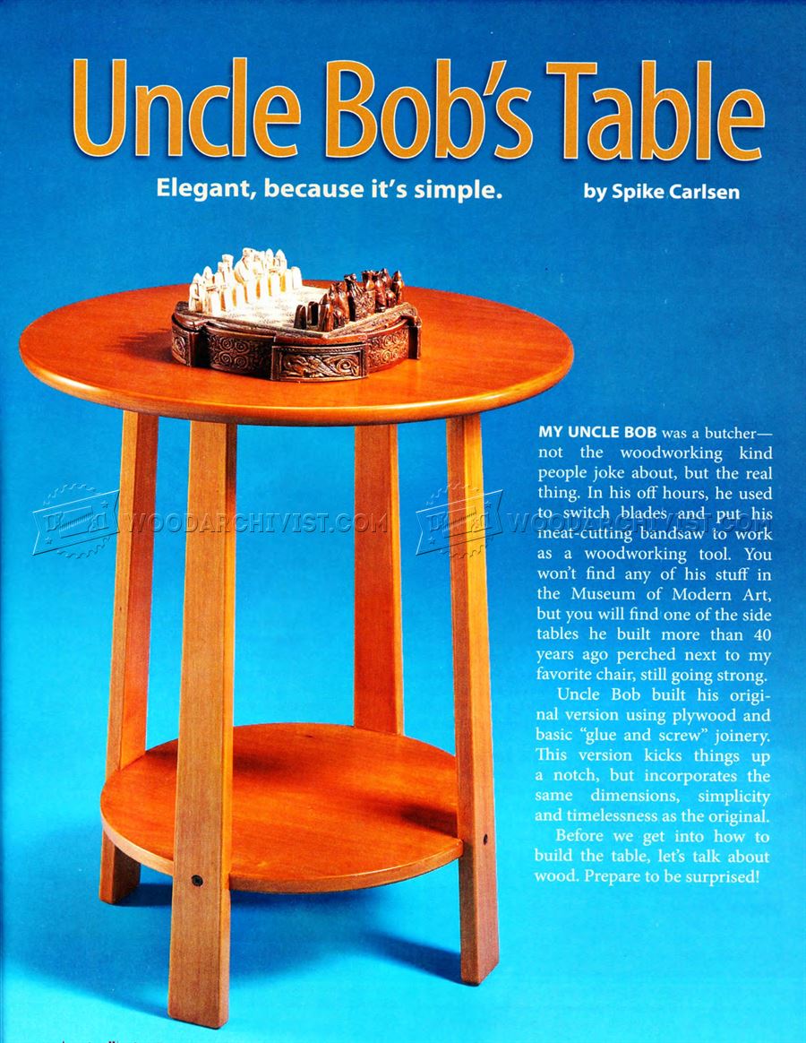 Side Table Plans