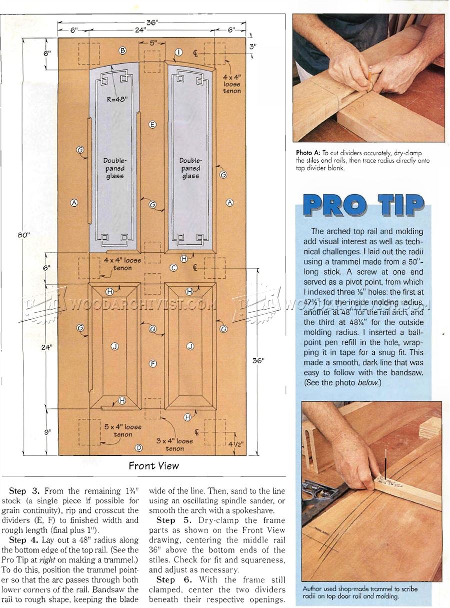 Entry Door Plans â€¢ WoodArchivist