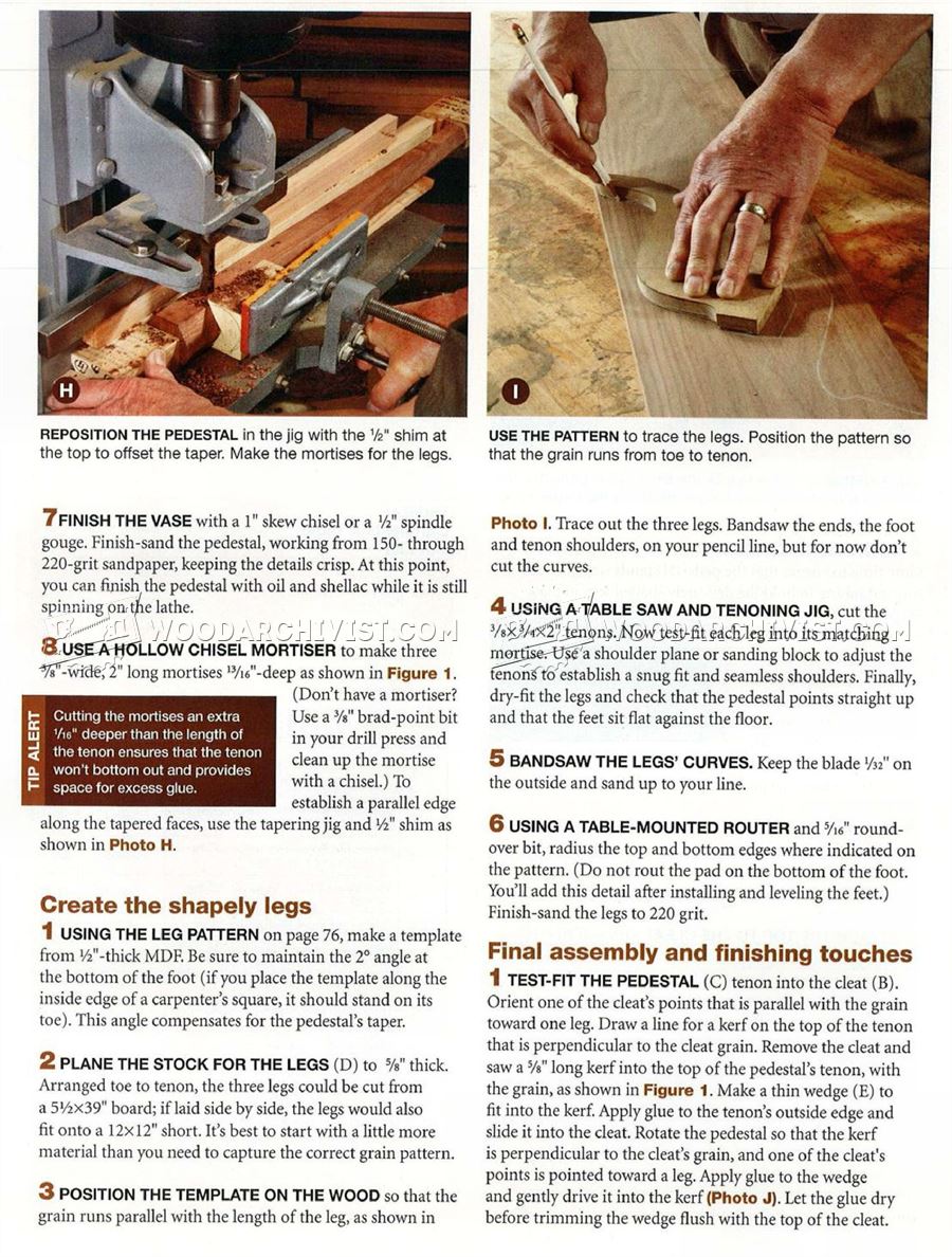 Federal Candle Table Plans