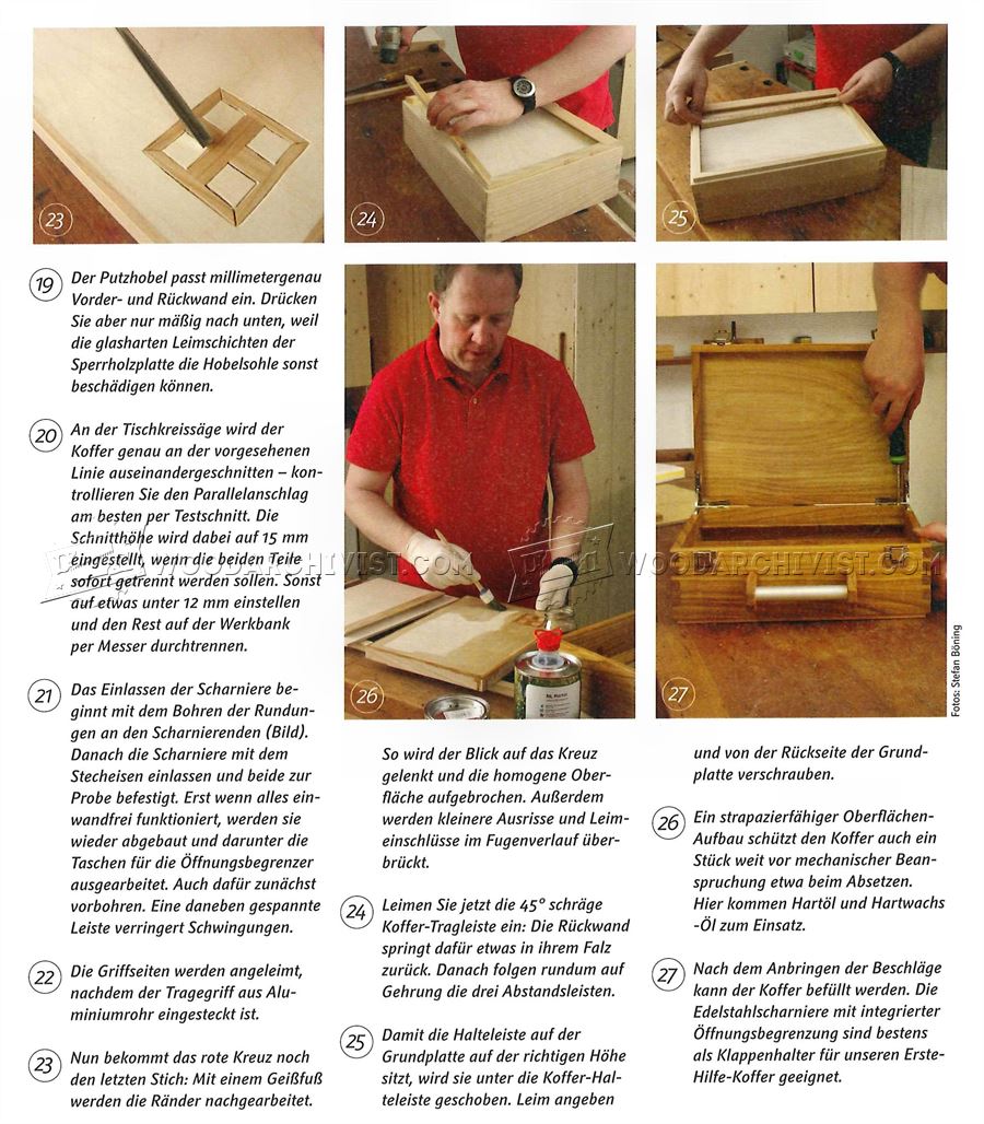Wooden First Aid Box Plans