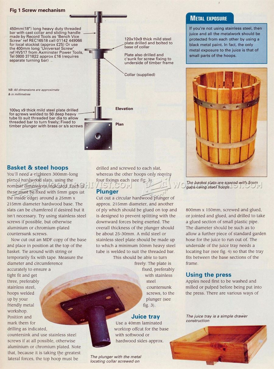 Cider Press Plans