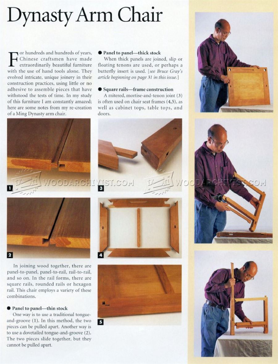 Ming Dynasty Arm Chair Plans