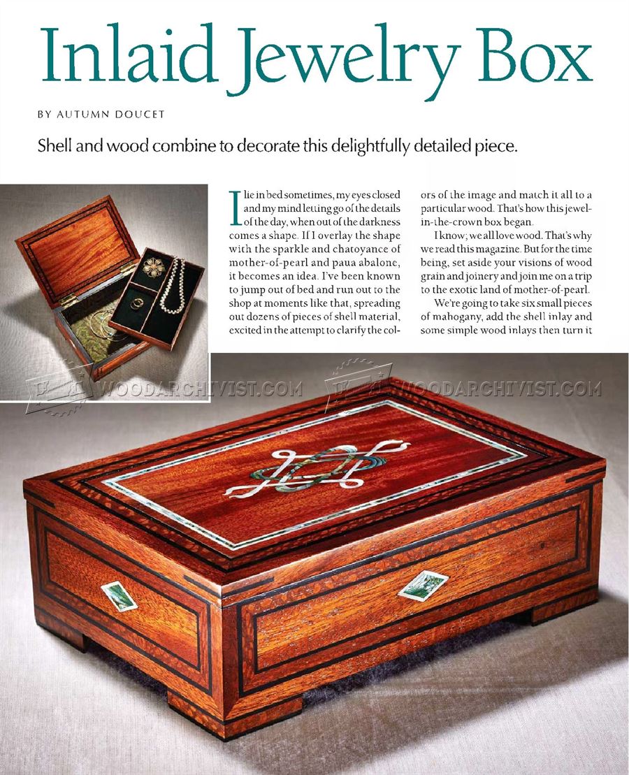 Jewelry Box Plans