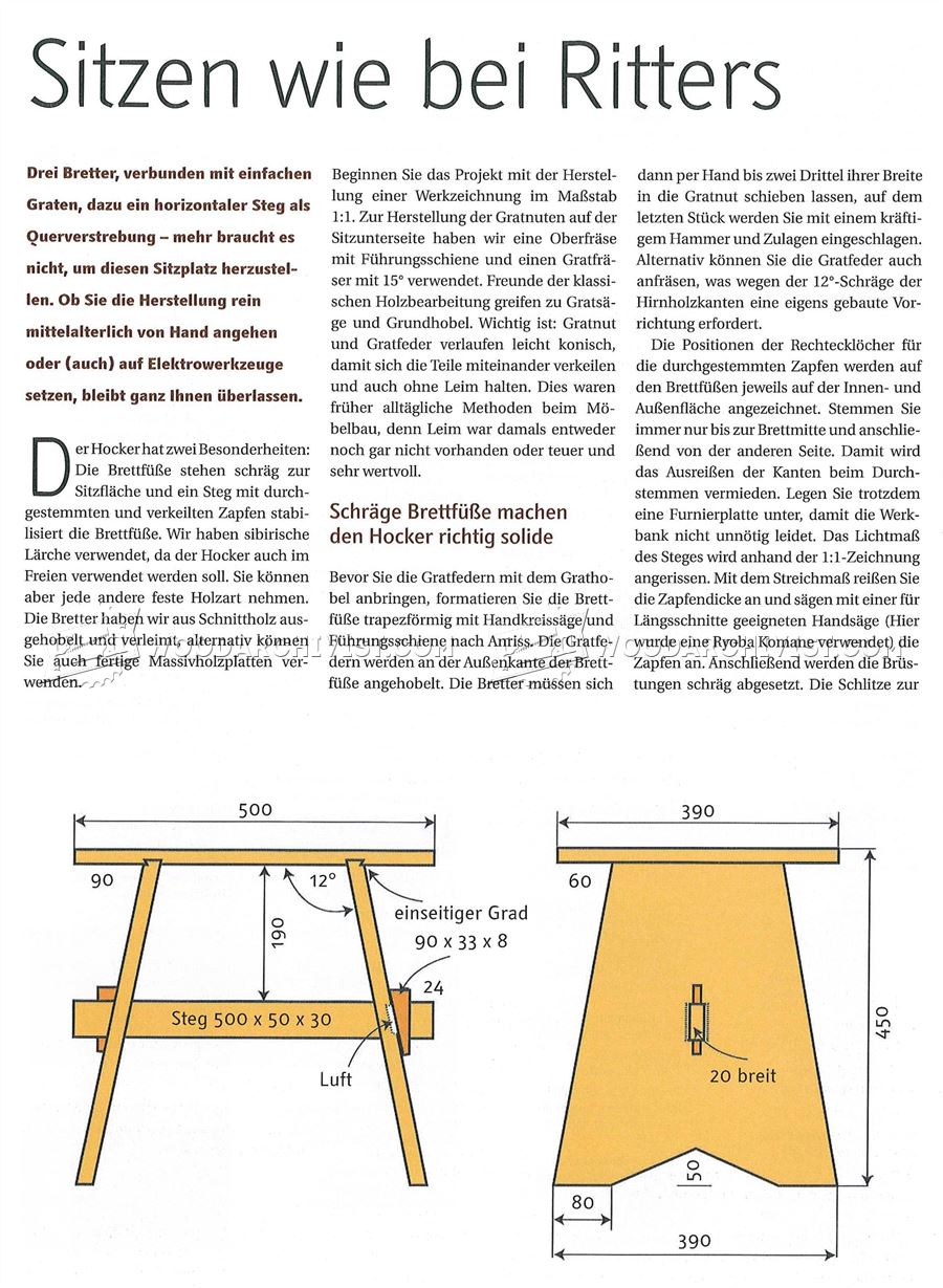 Stool Plans