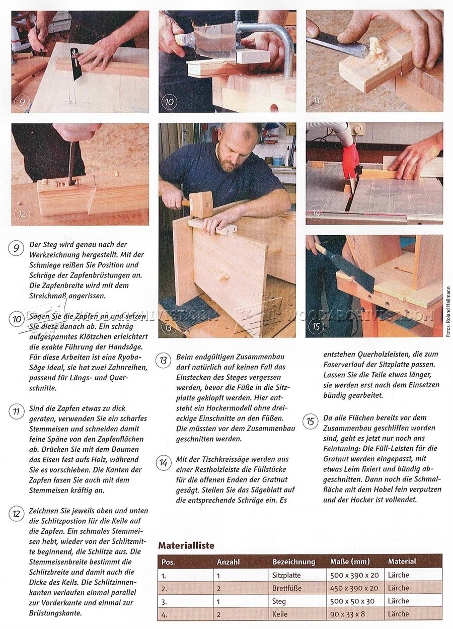 Stool Plans