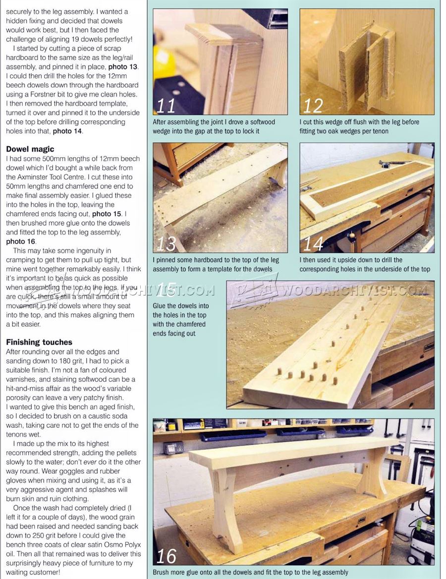 Softwood Bench Plans