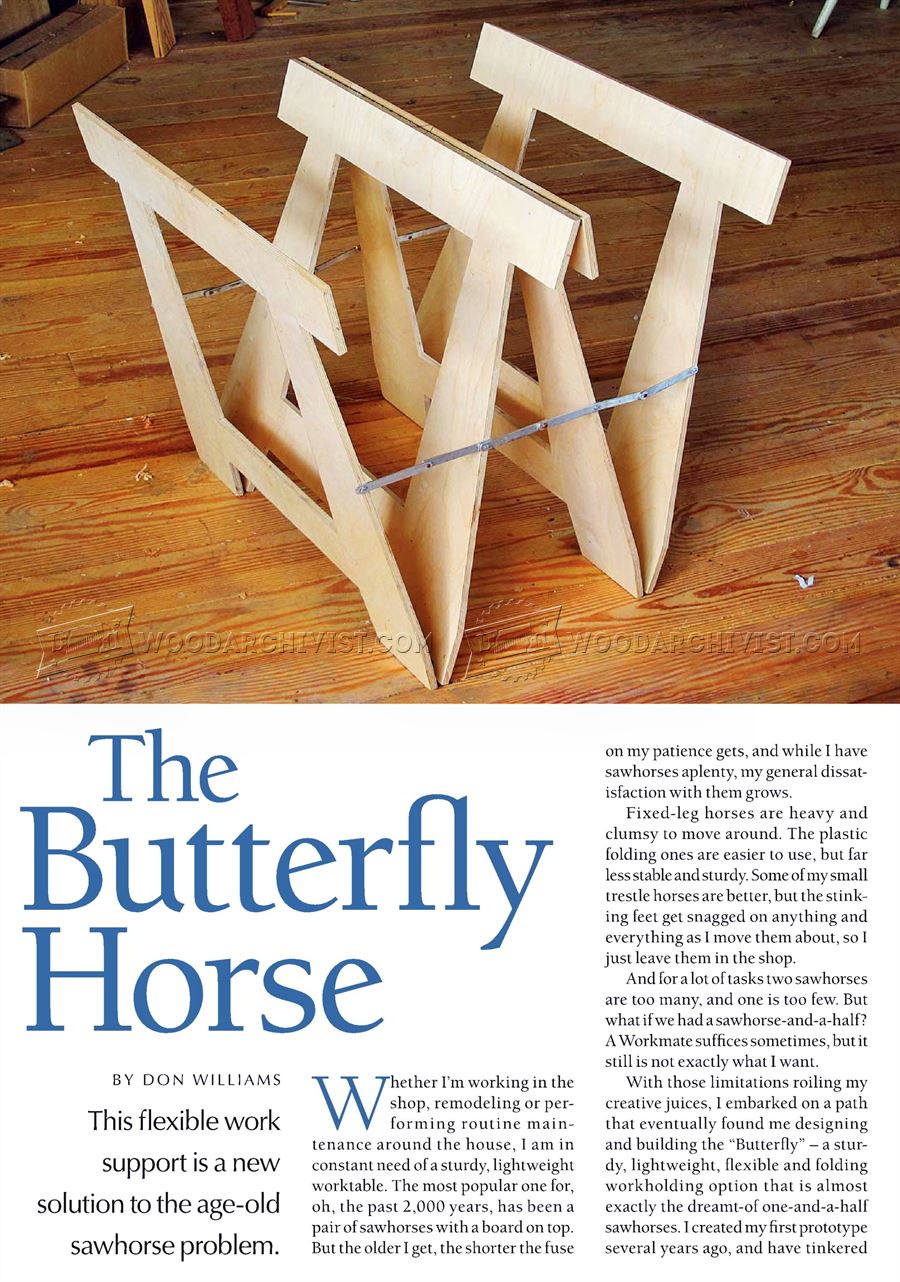 DIY Folding Sawhorse