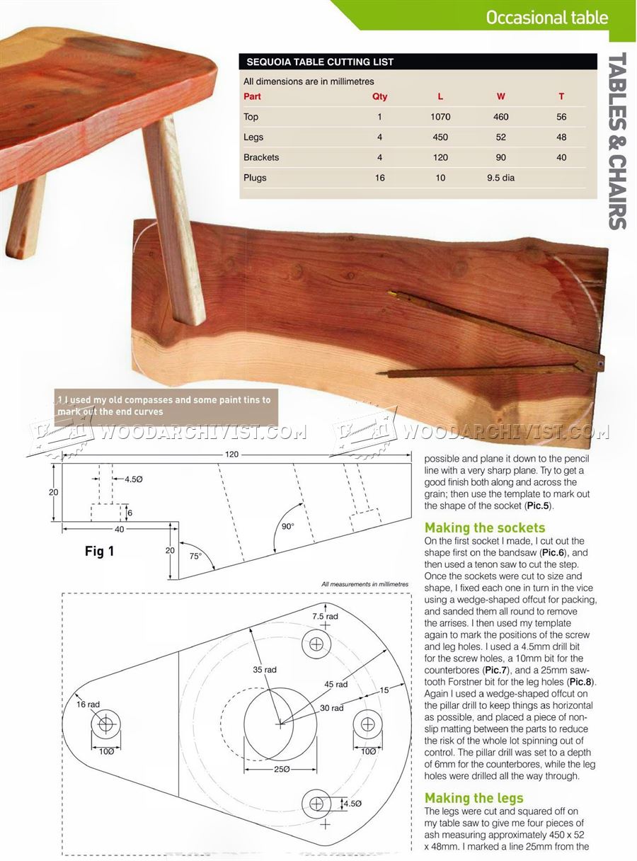 Occasional Table Plans