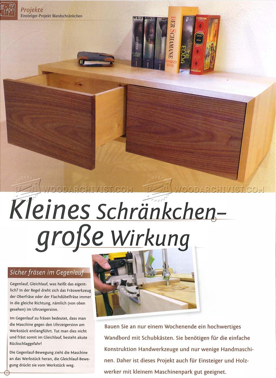 Wall Cabinet Plans