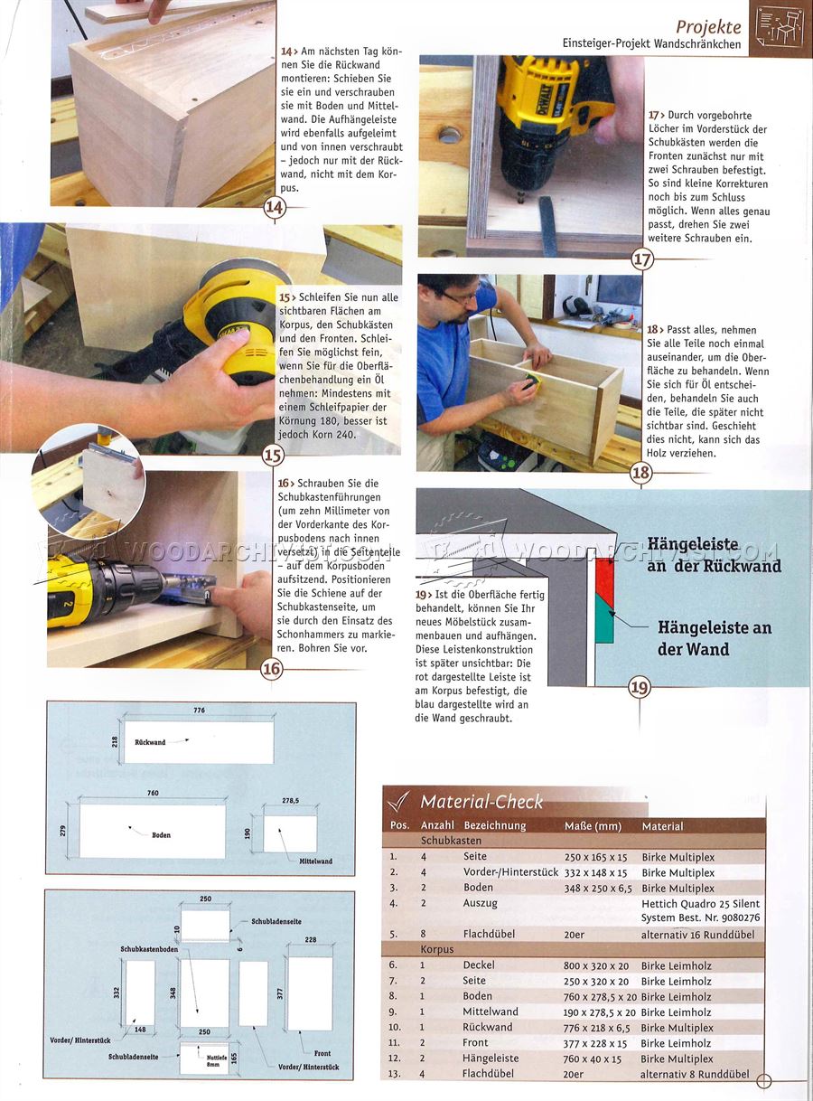 Wall Cabinet Plans